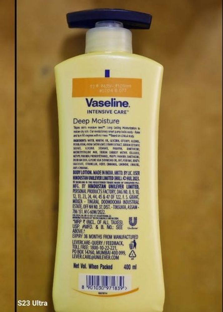 *VASELINE Branded Winter Body Lotion