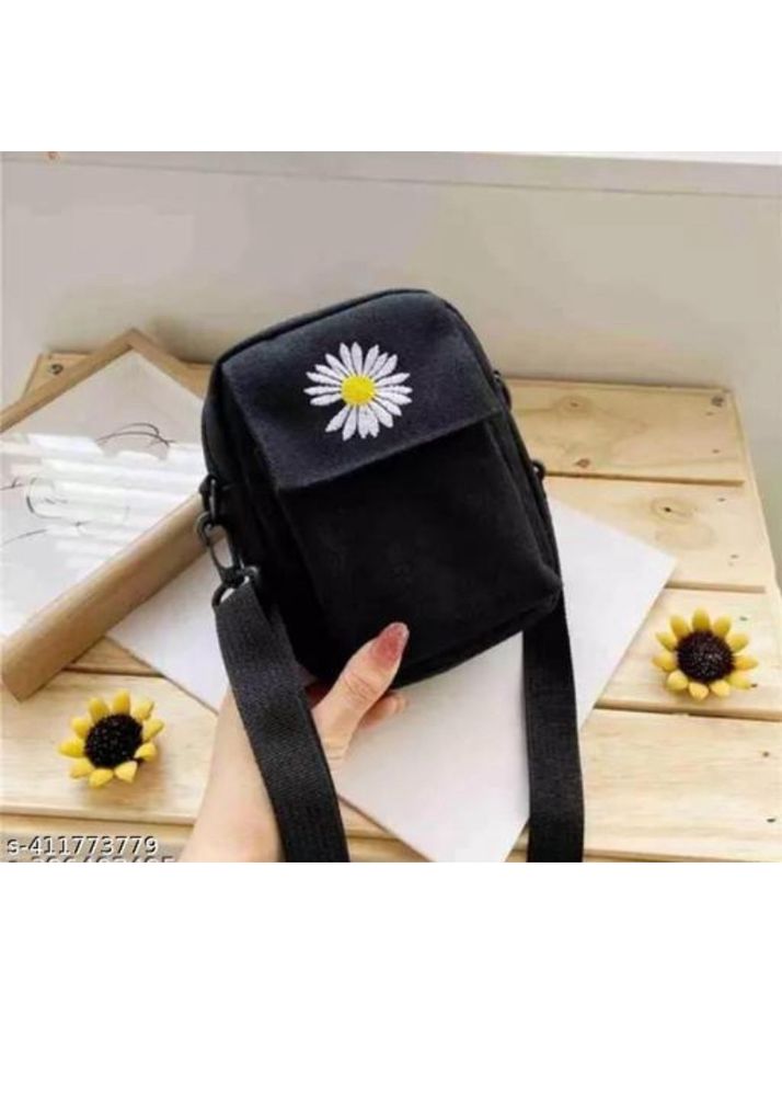 Black Flower Cross Body Bag🖤