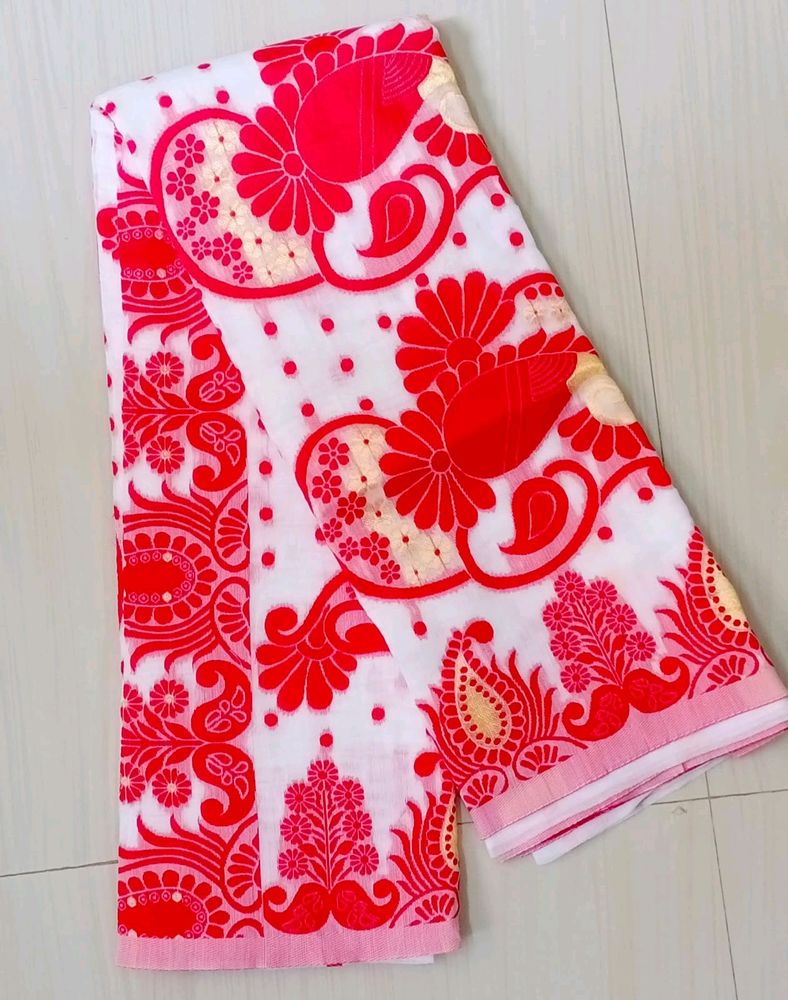 03. Most Attractive Soft Cotton Silk Blend Jamdani