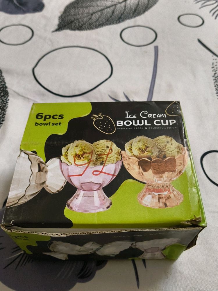 Ice Cream Bowl Cup Set (NEW)