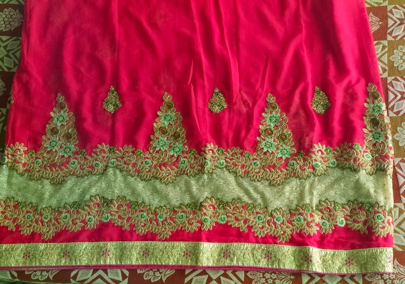 Embroidery Saree With Blouse