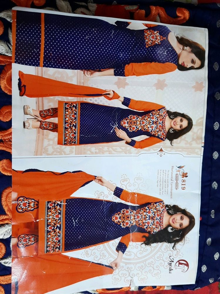 Ayesha Cotton Dress Material Catalogue Piece