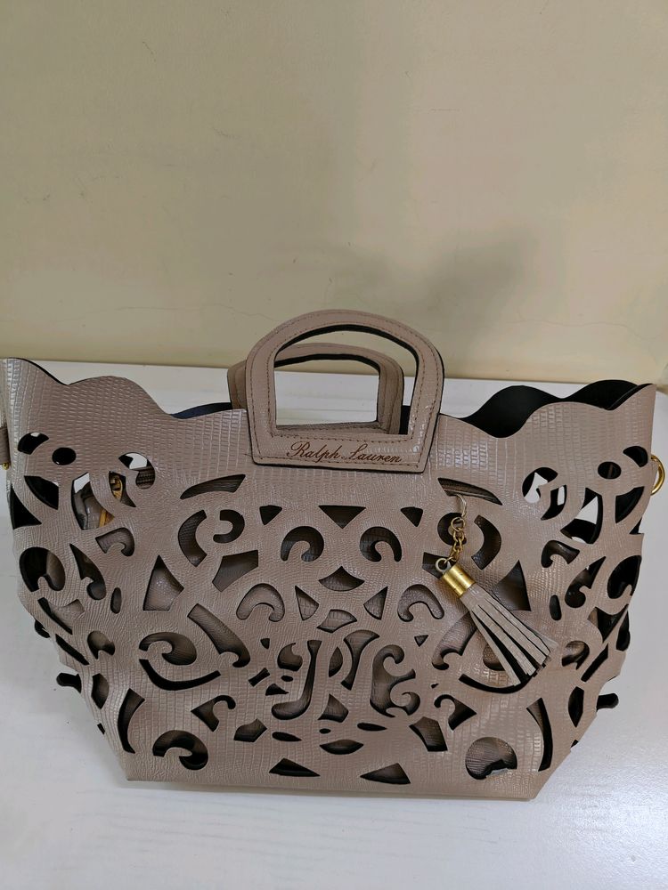 Ralph Lauren Cutwork Handbag