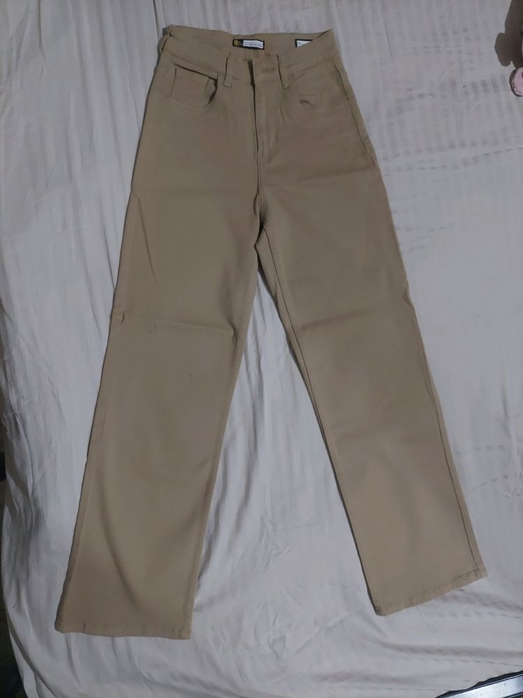 Khaki Coloured Jeans From Off-duty Worn Only Once
