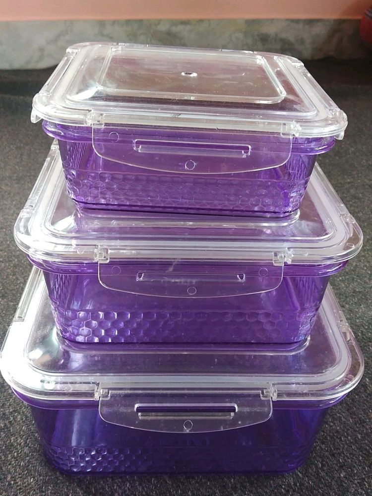 Set Of 3 Container Box