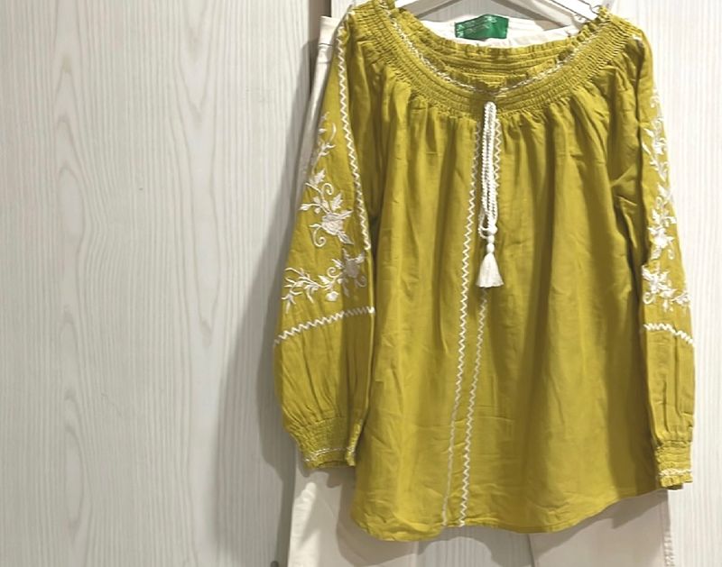 Chartreuse Colour Top