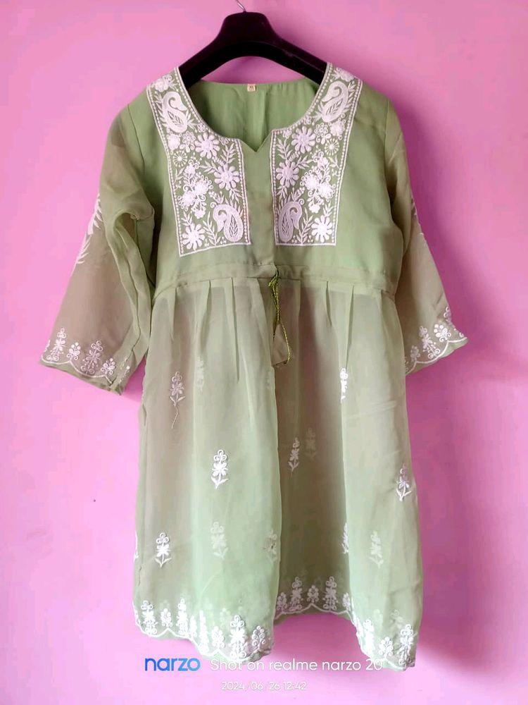 Chikankari Short Frock