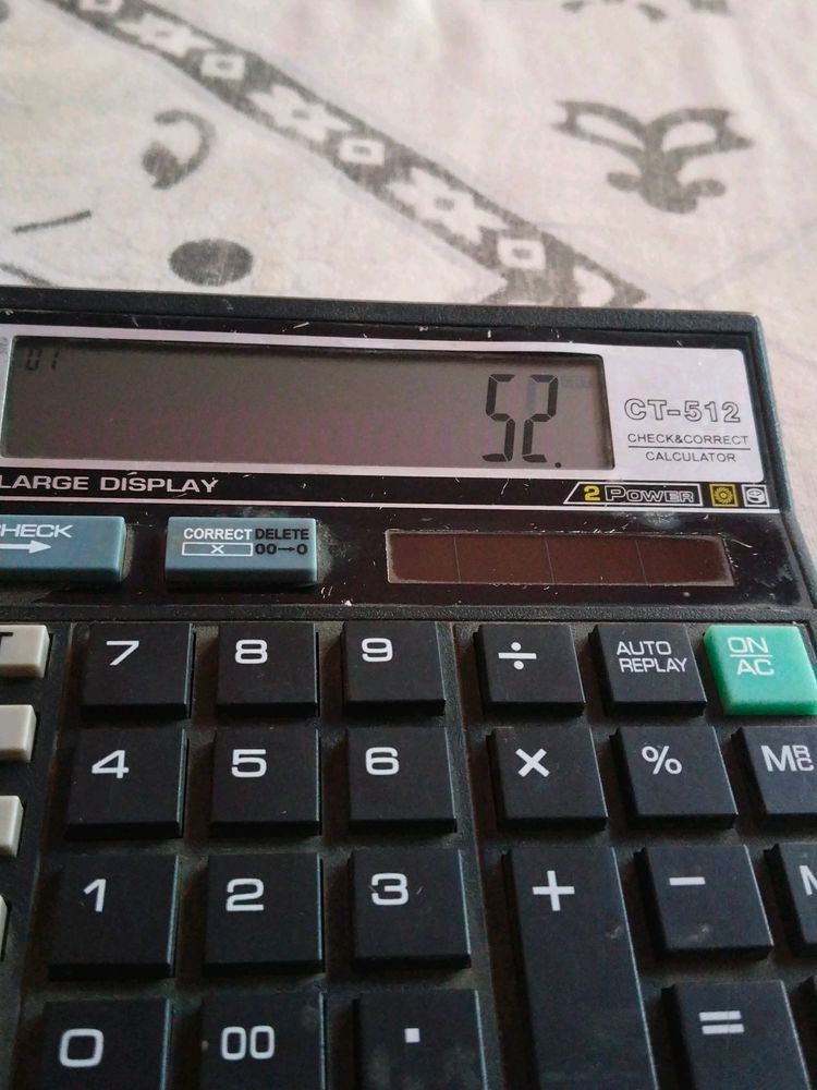 Calculator With Solar Panel