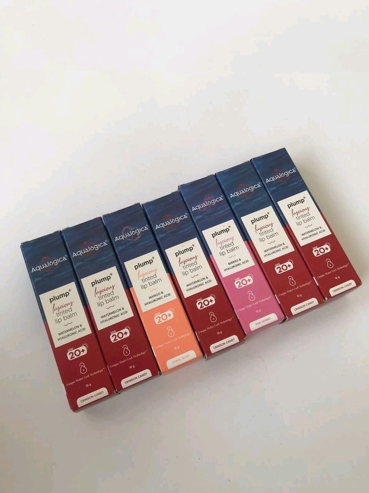 Aqualogica tinted Lip Balms Pack Of 7