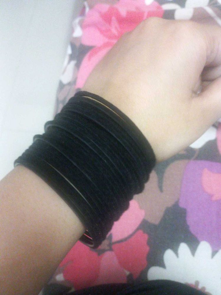 Black Velvet Bangles