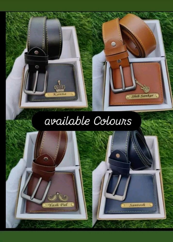 Personalised Wallet And Belt