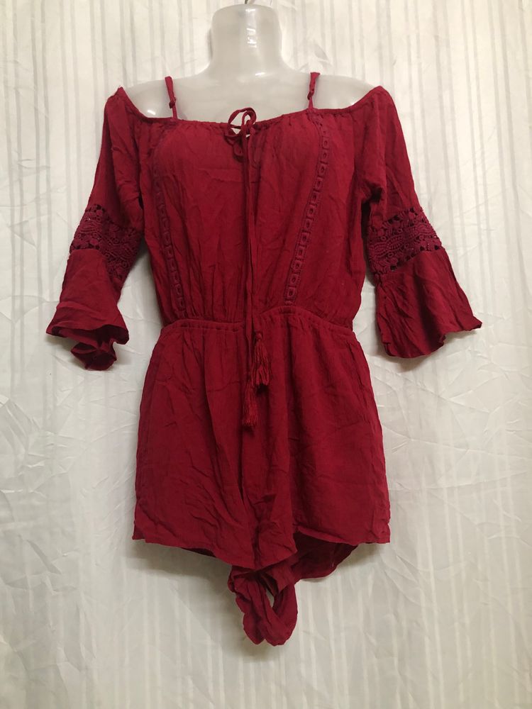 Terranova Red Stylish Jumpsuit