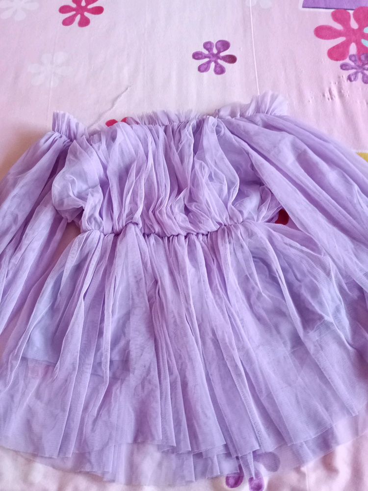 Lavender Princess Net Top For Women..