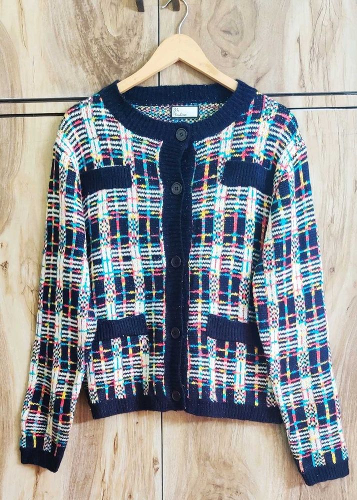 Multicolour Cardigan Size-42-44