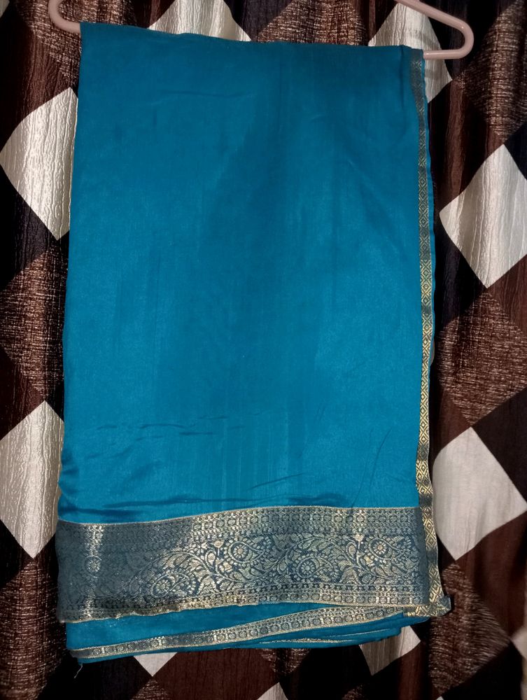 Saree With Stitched Blouse