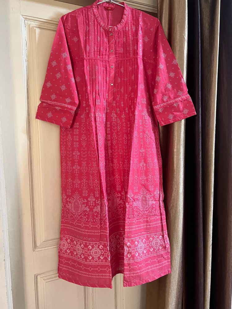 W Kurta And Palazzo Set - Large