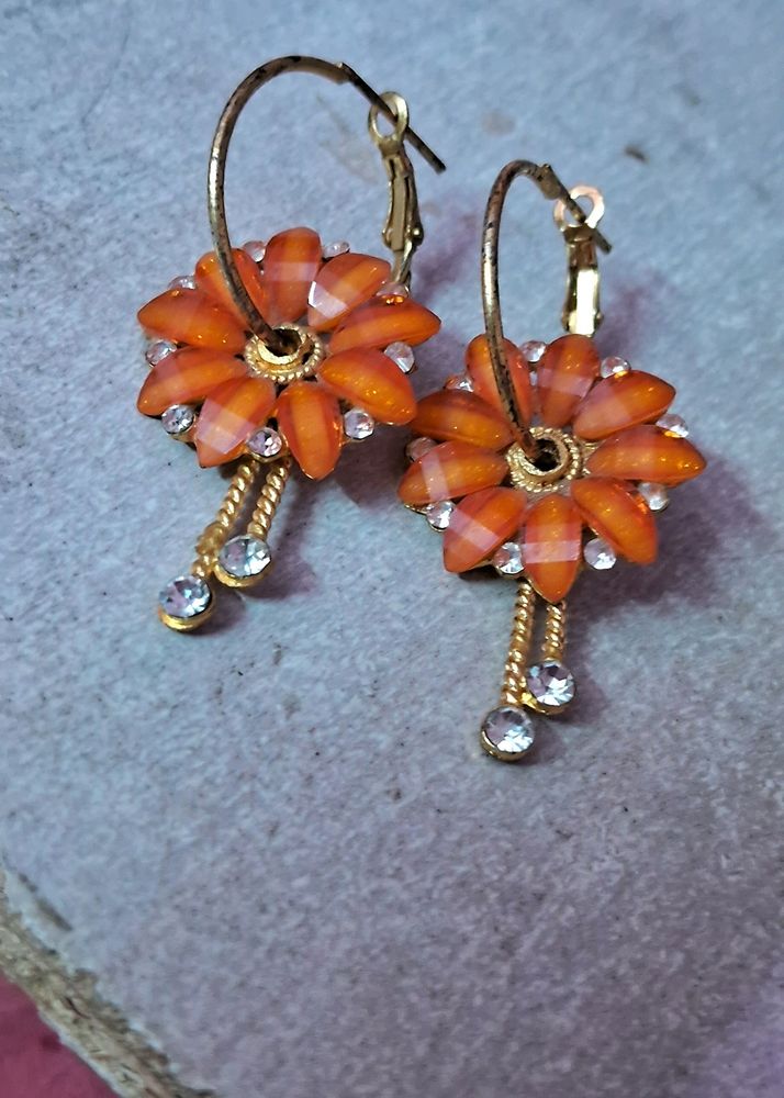 Orange Earrings