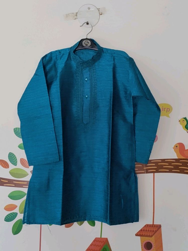 Colourful Blue Colour Kurta Set for 4 Years Boys 🤩🤩