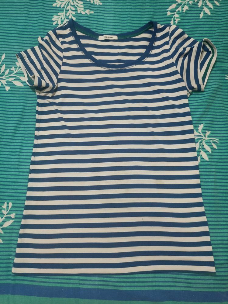 Blue Stripes T Shirt