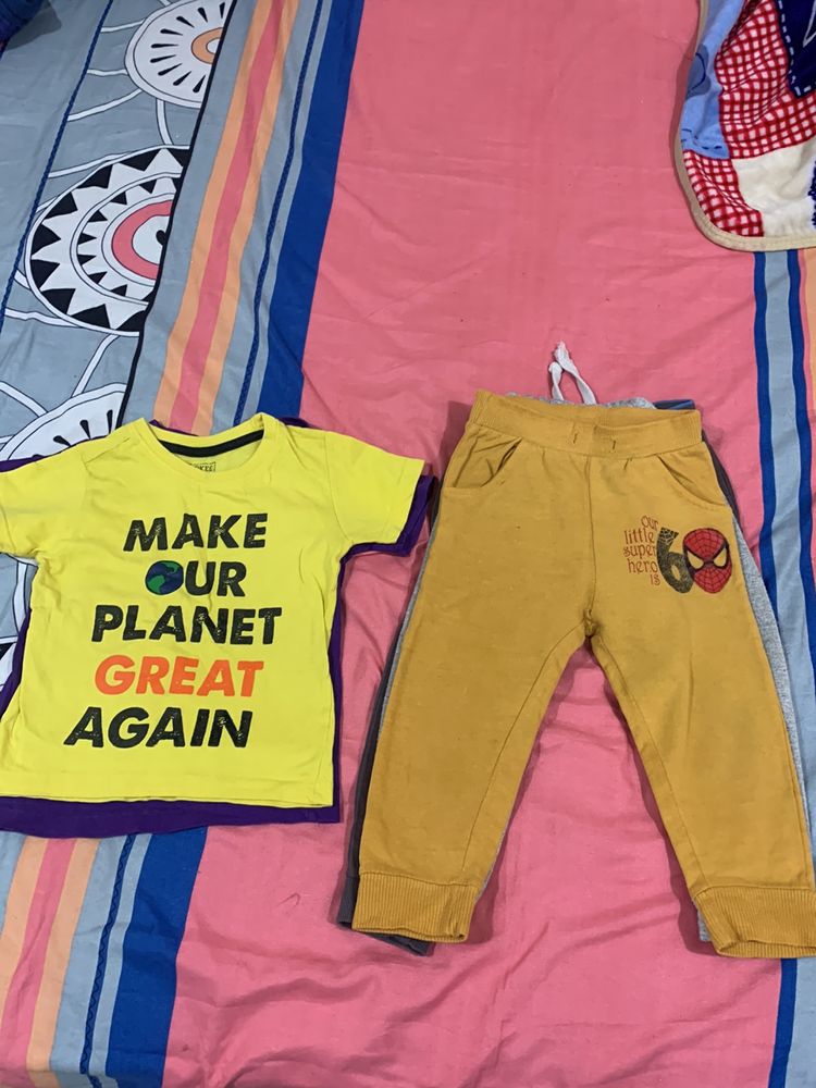 3 Night Pant And 2 T-shirt