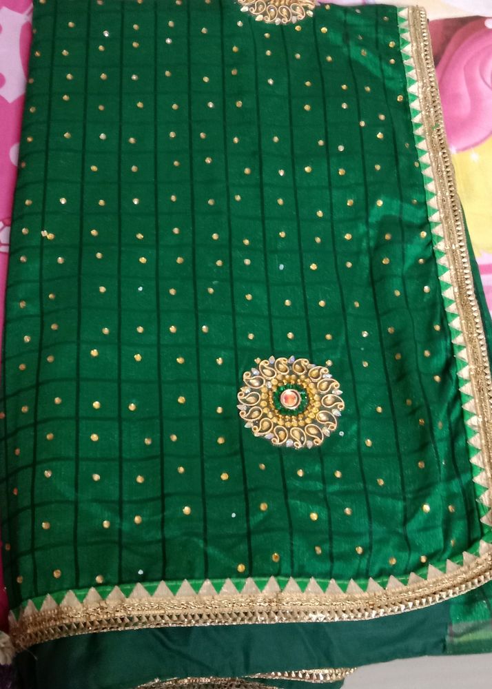 Green Heavy Saree