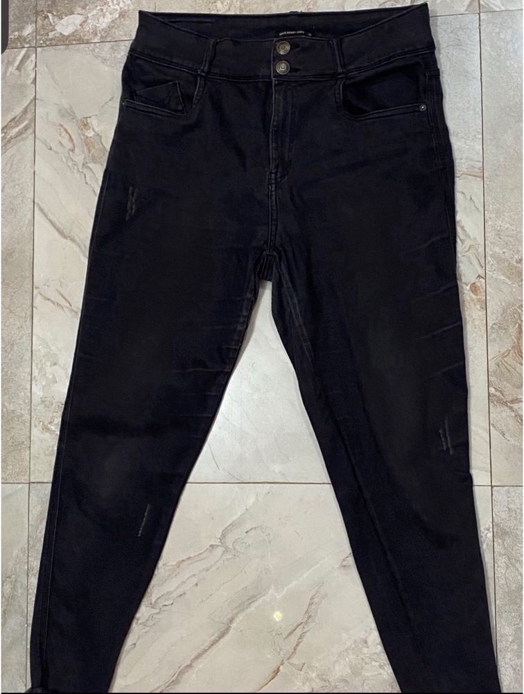 High Waist Black Skinny Jeans