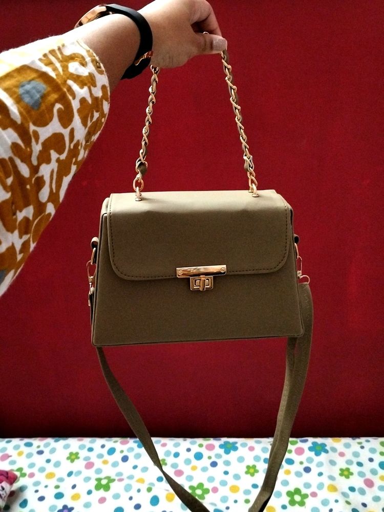 Classy Olive Green Handbag