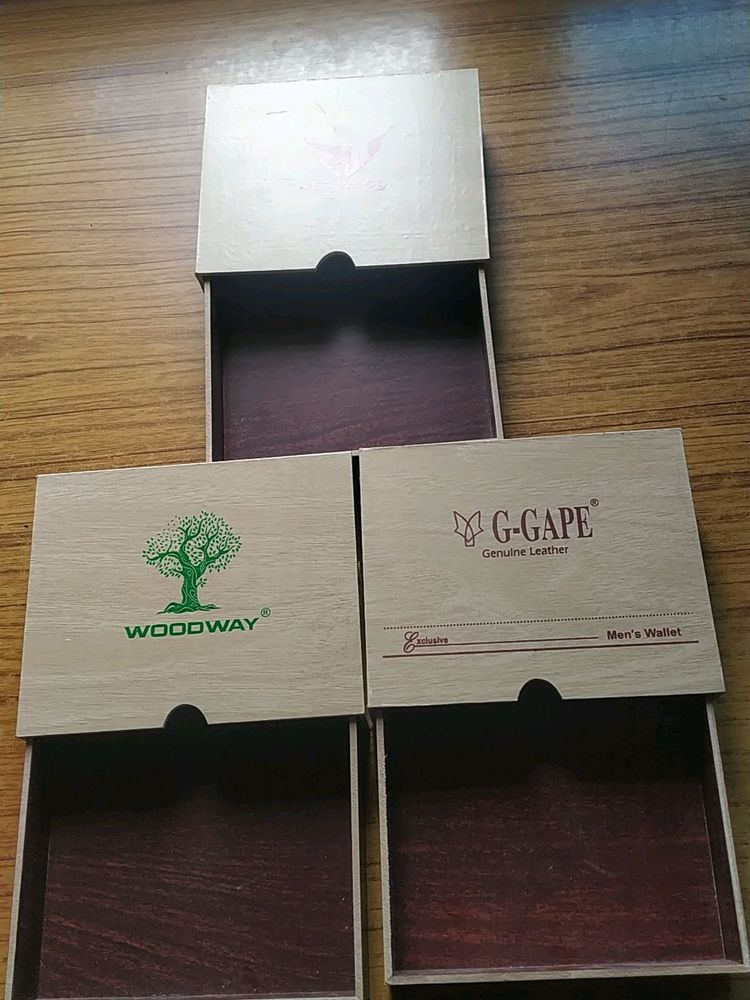 Red Wood,Wood Way And Ggape brand Ki Boxes