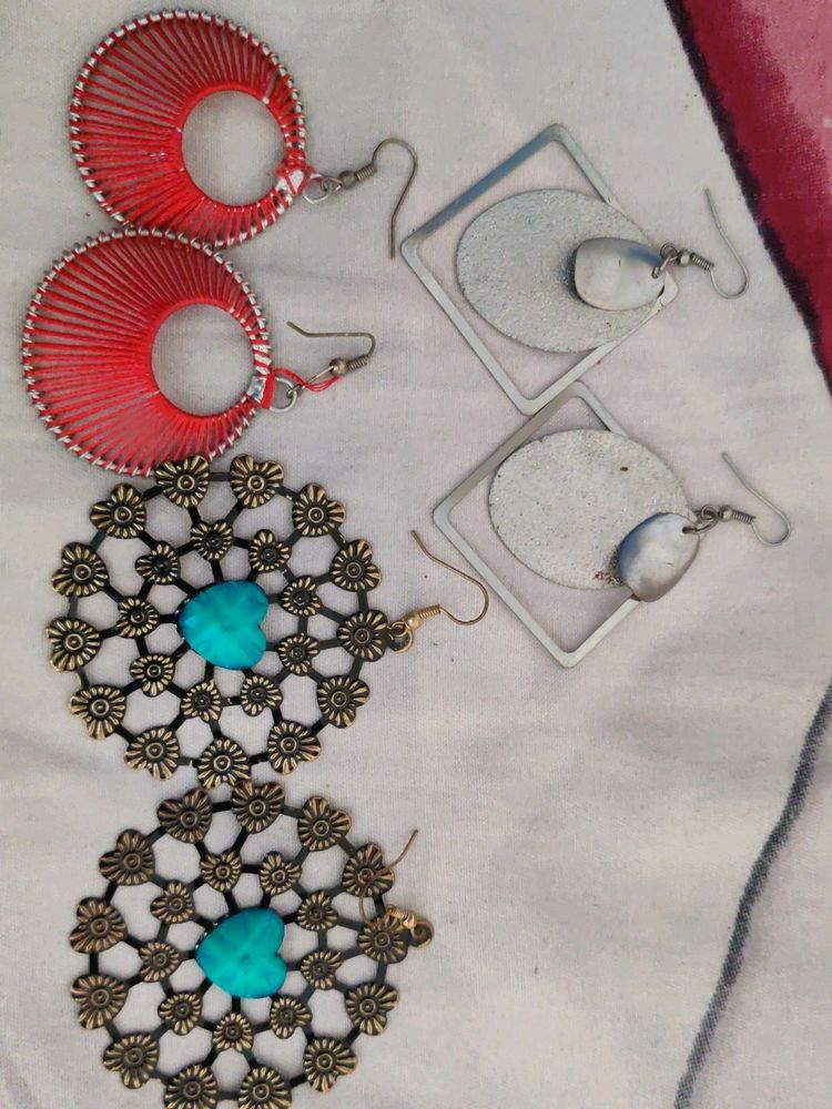 Combo of 3 earrings set .