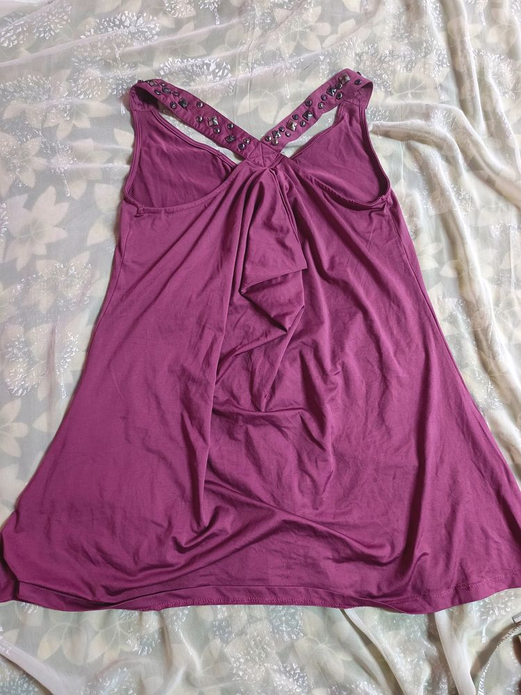 30rs Off🚚 Halterneck Purple Top (Women's)