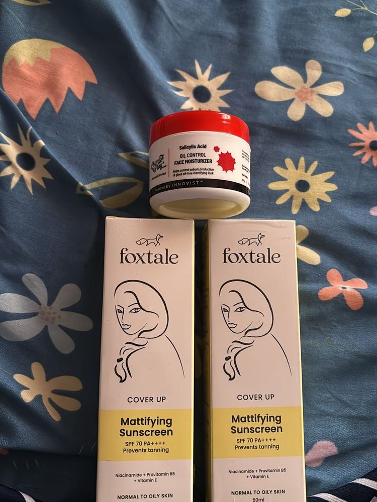 Foxtale Mattifying Sunscreen With Moisturiser