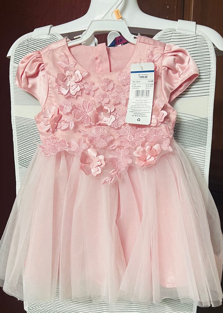 Inf Frendz Pink Baby Frock