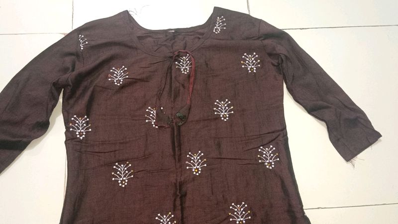 Chocolate Coloured Kurti