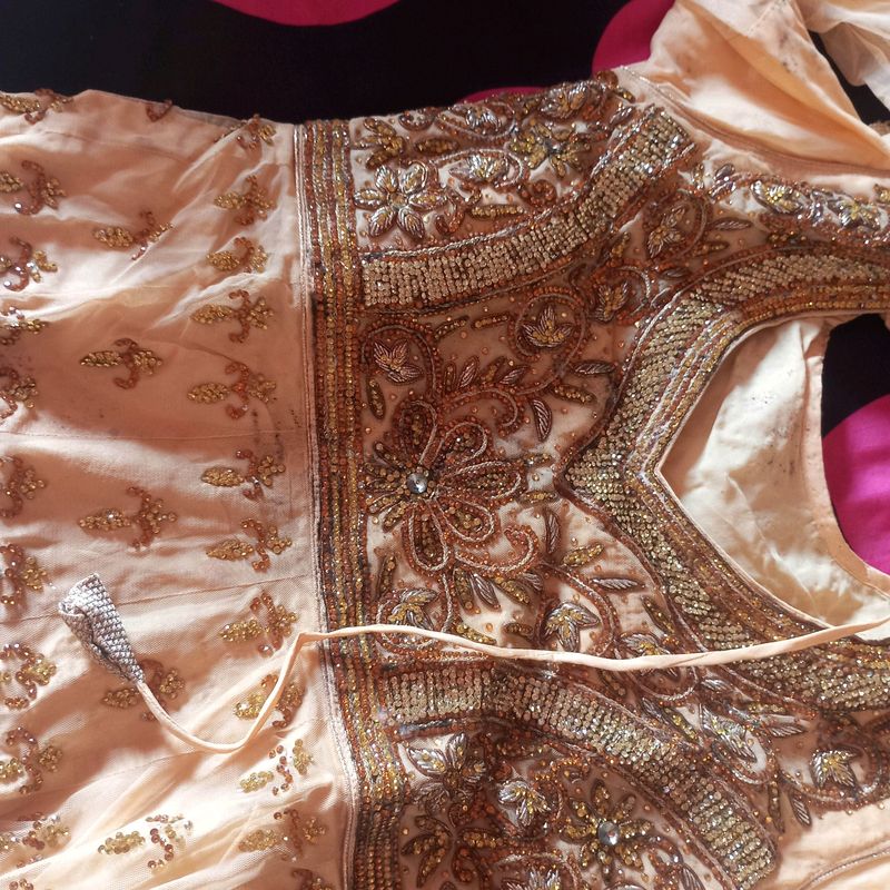 Net Anarkali Nikah Dress