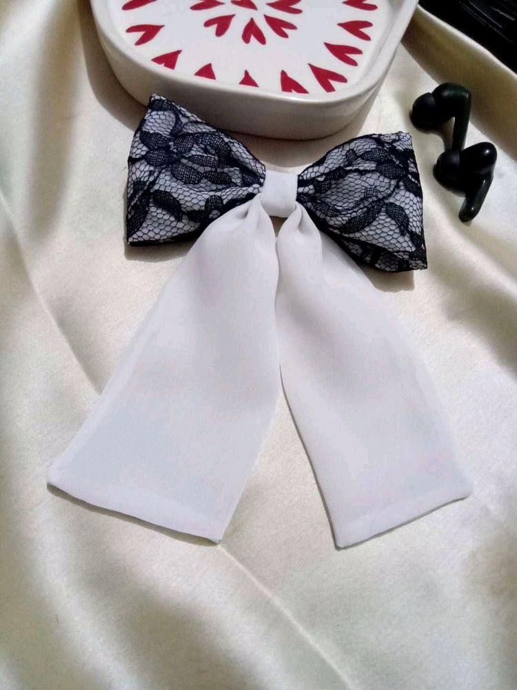 Lace  Bow Clip