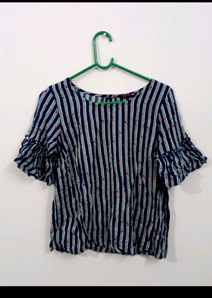 Navy Blue Summee Top