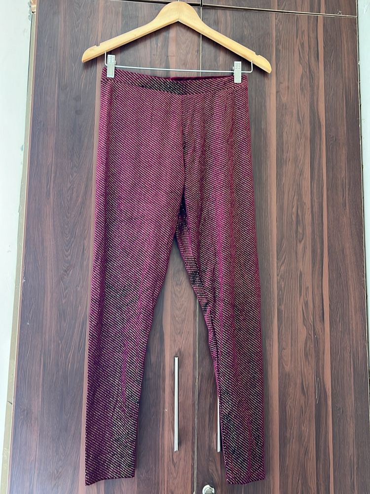 Burgundy Leggings