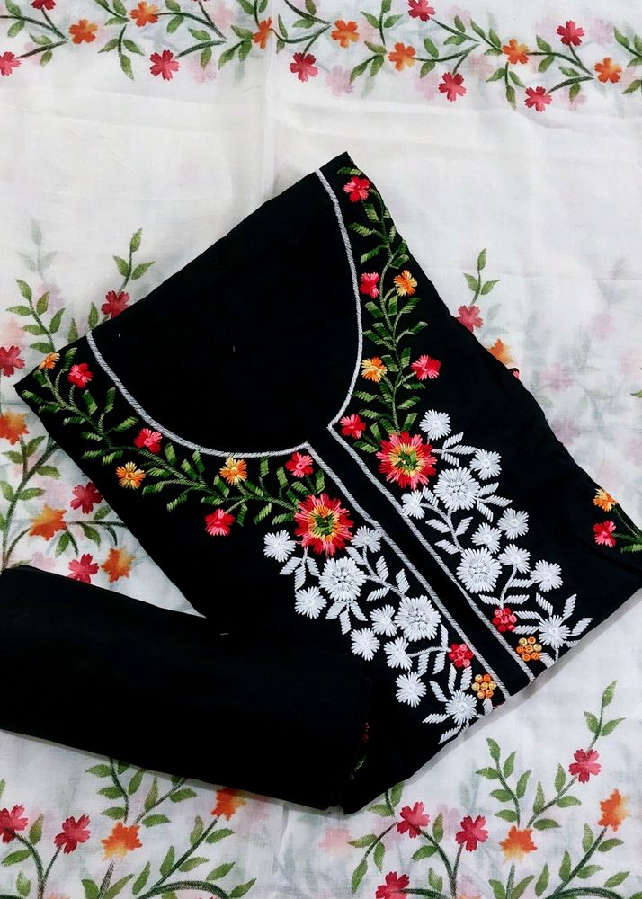 Soft Cotton Embroidery Suit