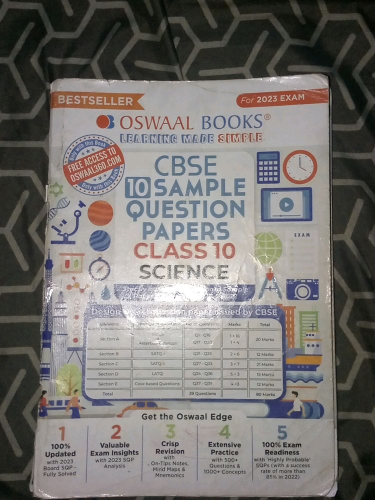 Oswaal Sample Paper For Class 10th Science