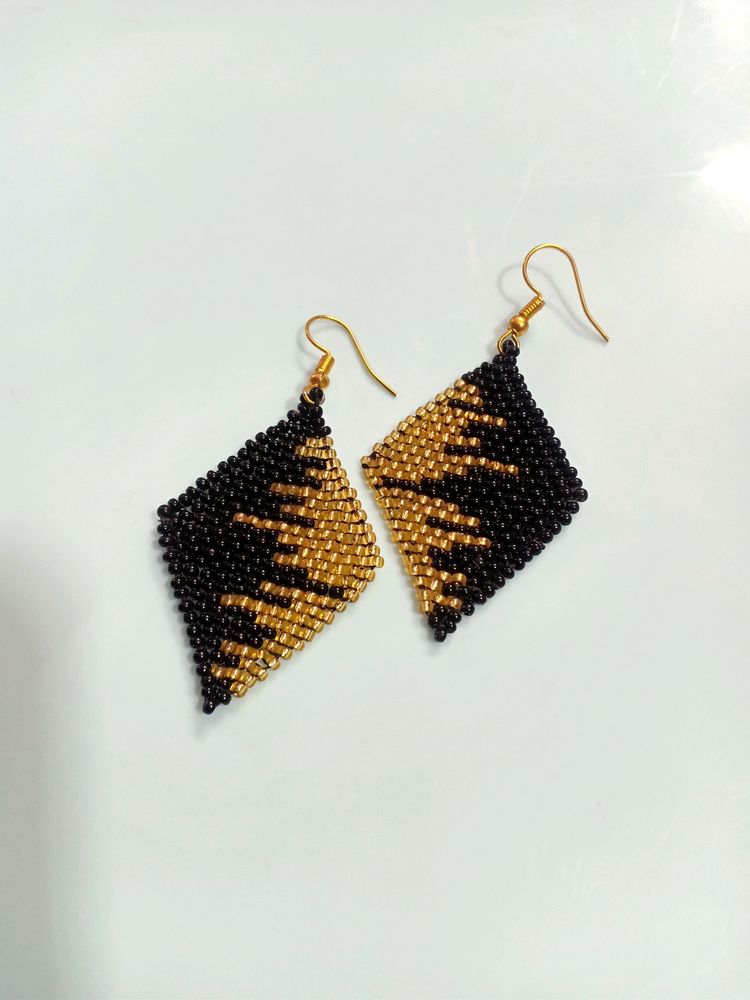 Black Earrings (Handmade)