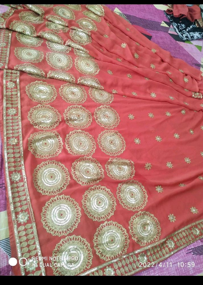 Saree  For Karwachouth With Free Bangles