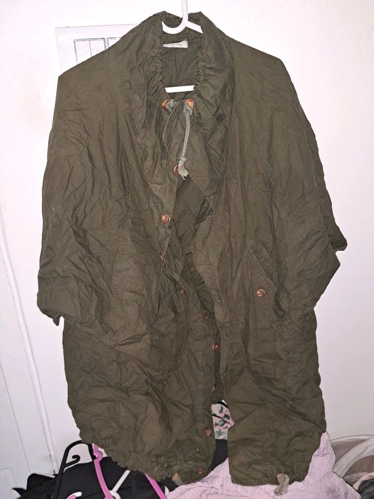 Olive Green Jacket From Korea Free Size