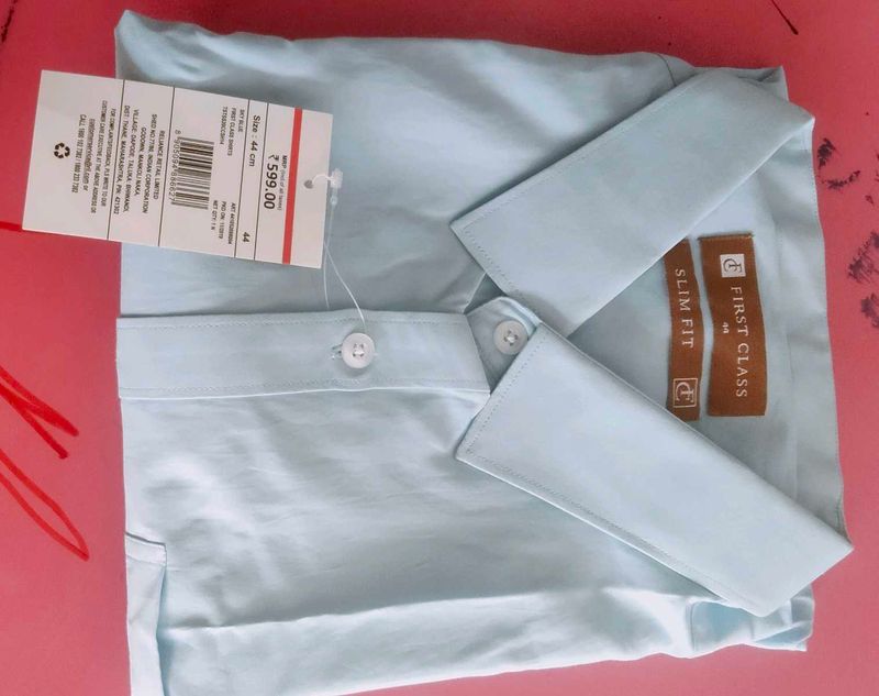 Sky Blue First Class Shirt 44 Size