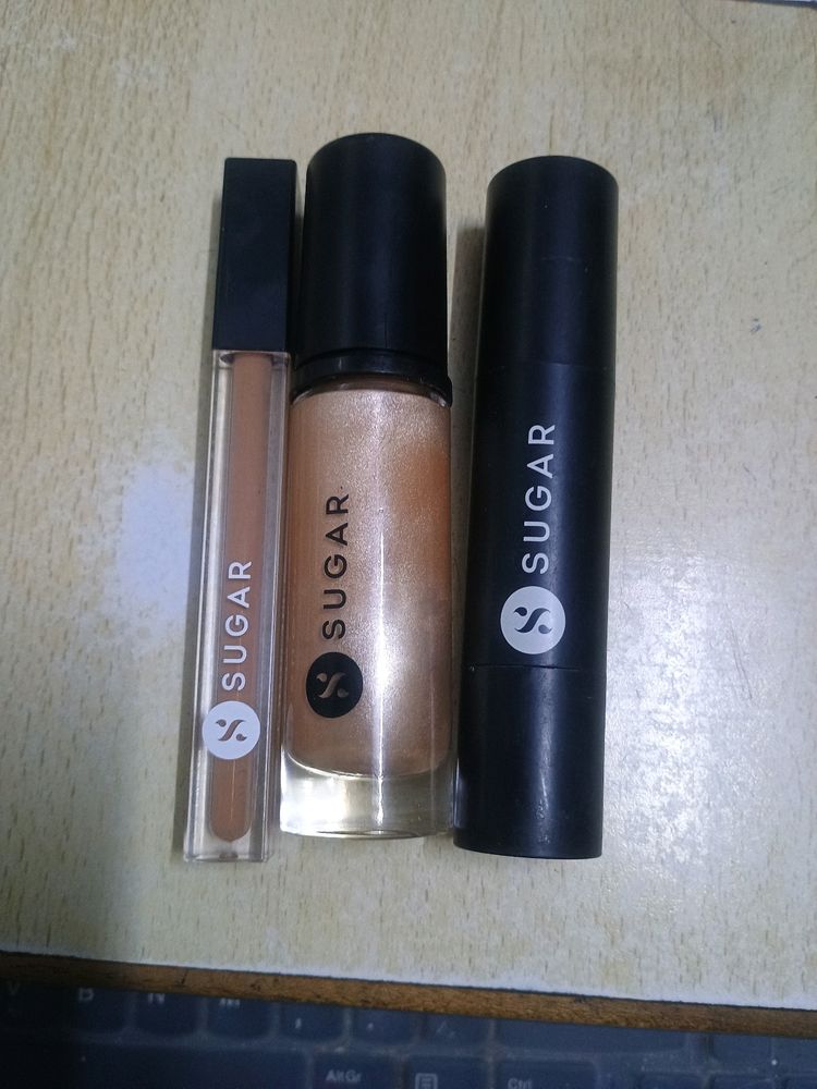 Sugar Combo ( Foundation, Concealer, Highlighter)