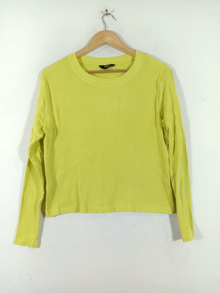 Lime Yellow Casual Top