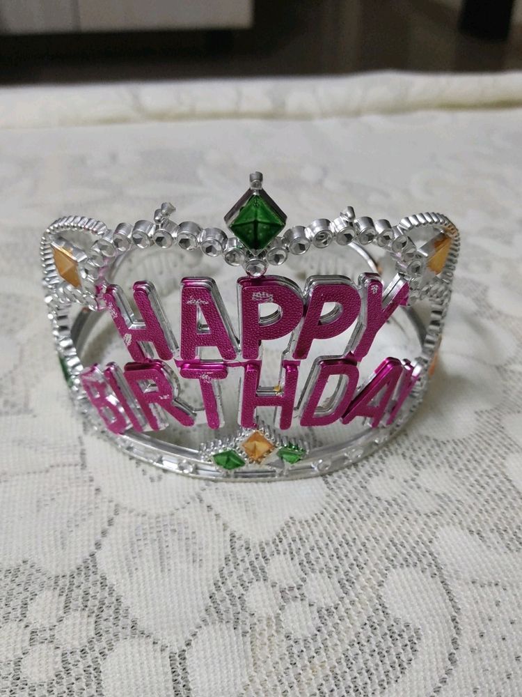 Happy Birthday  Crown For Small Girls