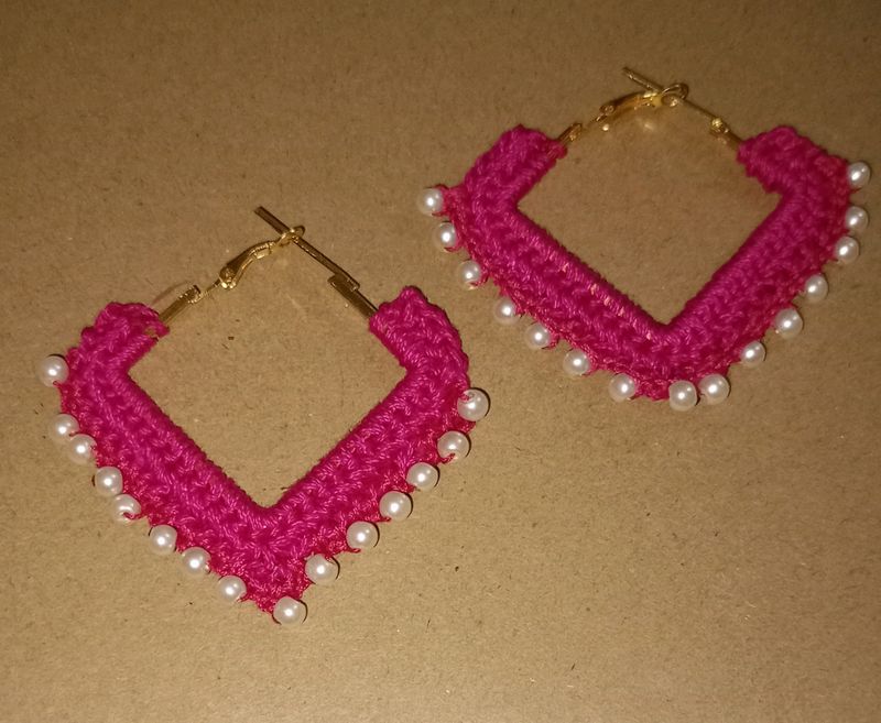 3 Pairs Of Chrochet Earring Combo