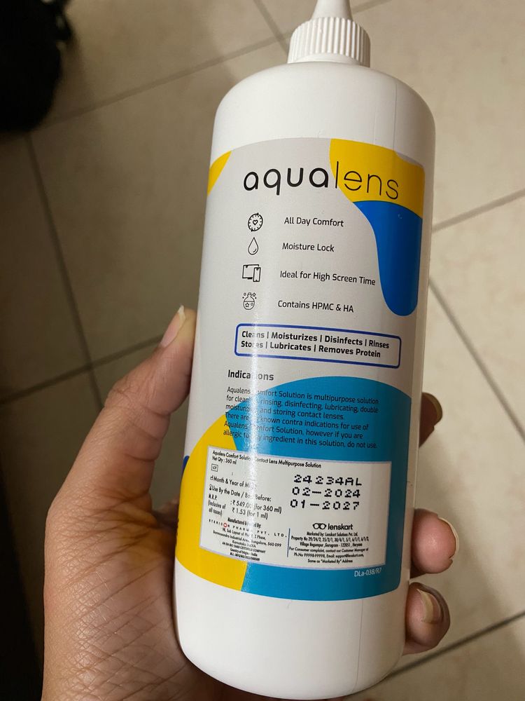 Aqualens Lens Solution