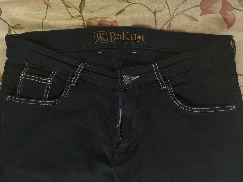 RedKnot Black Denim Size 36 Men's Jeans