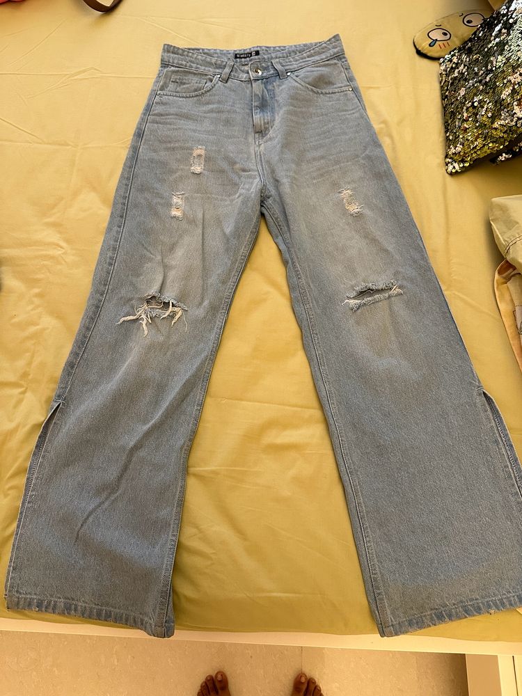 wide leg jeans